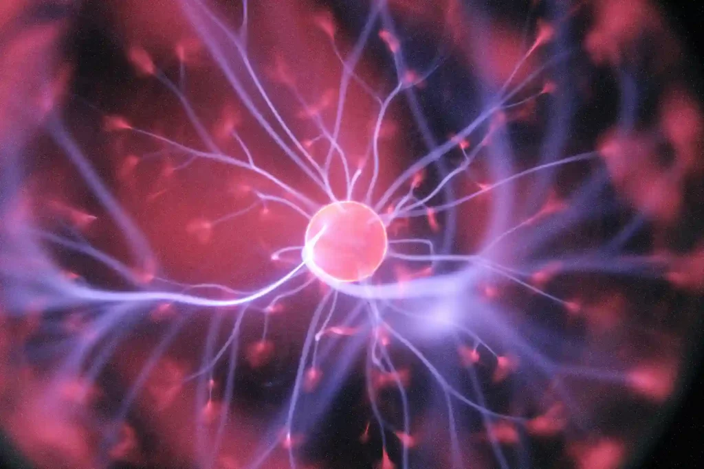 Verbildlichung sapiosexuell zu sein durch einen Energieball mit neuronaler Vernetzung