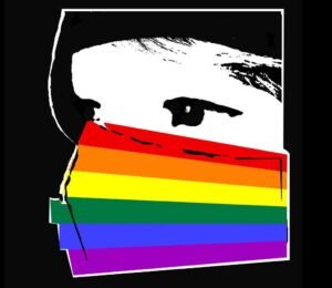 Das Logo des CSD Freiburg in Regenbogenfarben