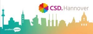 Buntes Logo des CSD Hannover