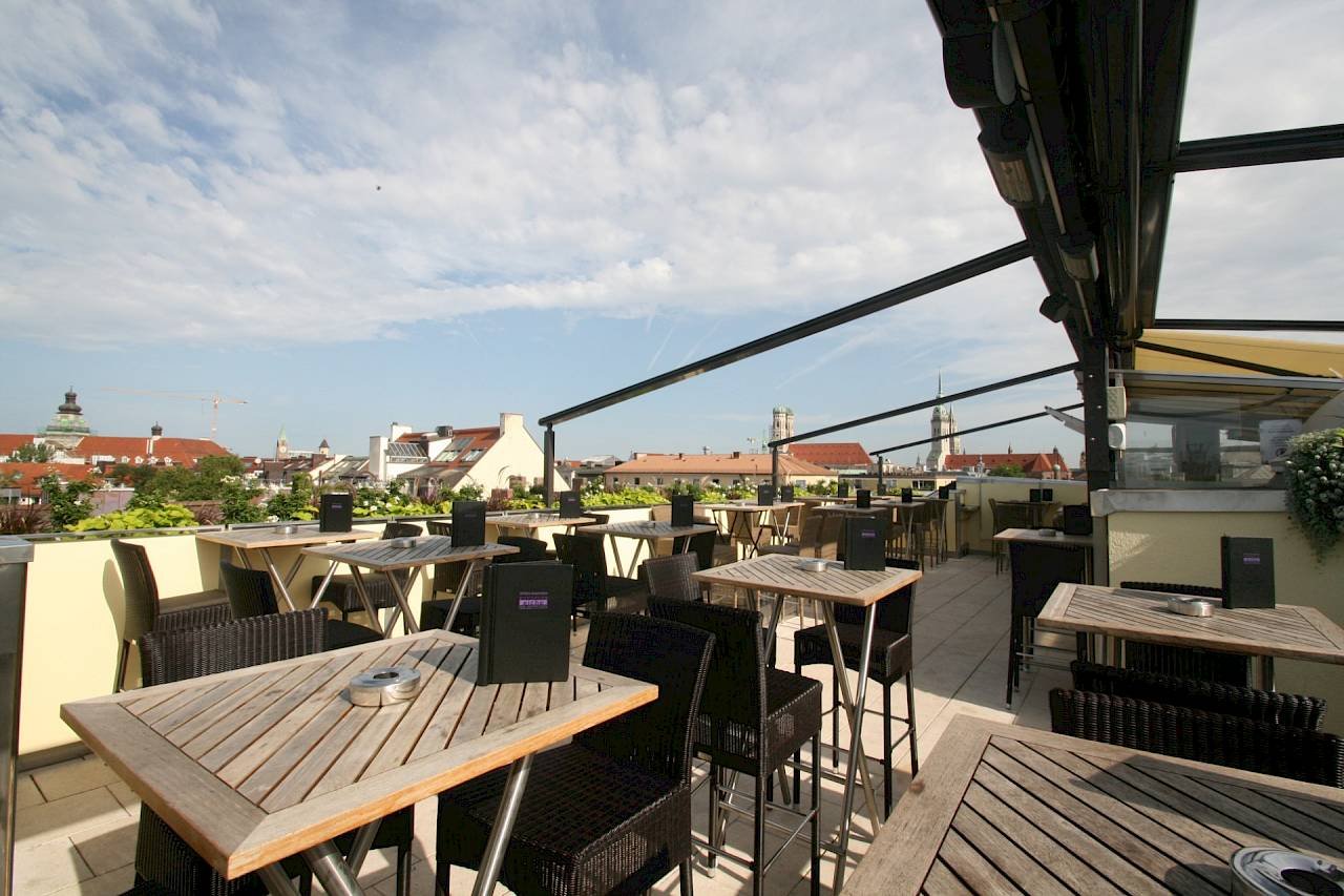 Dachterrasse der Deutschen Eiche München